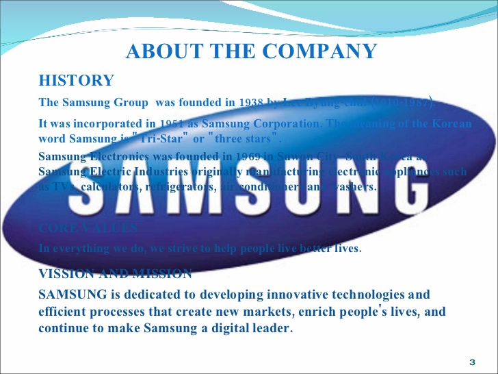 samsung company history pdf